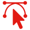 Curser Shaping Curves Icon